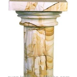 Columna de mármol de ónix, artesanías con forma de pilar de mármol - Product Image 4