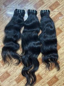 ผมต่ออินเดียแท้แบบขายส่ง เกรด Remy  แบบเย็บสองชั้น ปลายผมเต็มเส้น  แบบ Double Drawn สำหรับทำผม - Product Image 1