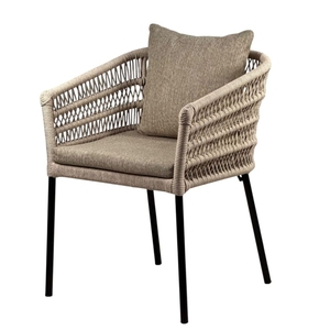 Muebles de aluminio y ratán combinados para proyecto de cafetería y hotel fabricados en Indonesia - Product Image 1