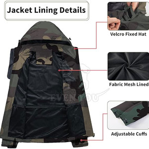 Oversized Men <b>Camo</b> Windbreaker <b>Jacket</b> Durable <b>Camo</b> Windbreaker <b>Jacket</b> Comfortable <b>Camo</b> Windbreaker <b>Jacket</b> - Product Image 4