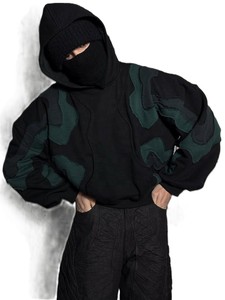Sudadera con Capucha Extra Grande con Cierre, para Hombre, Corte Regular, Estilo Urbano de Invierno, 100% Algodón - Product Image 4