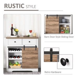 Credenza da Cucina in Legno Massello Ecologico, Mobile Contenitore per Sala da Pranzo e Soggiorno - Product Image 6