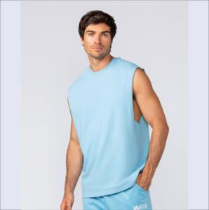 Gilets de musculation IOTA SPORTS avec logo personnalisé, 100% coton, 180 GSM, poids moyen, gilets de musculation pour la force athlétique - Product Image 5