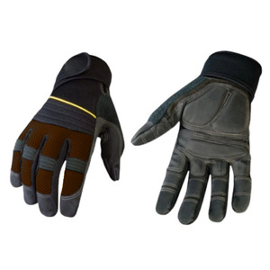 Gants de travail mécaniciens haute performance en cuir synthétique renforcé avec latex Amara, résistants à la chaleur pour la sécurité industrielle - Product Image 6