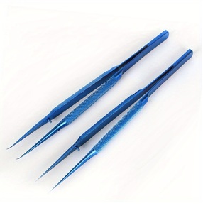 Pinzas Quirúrgicas Manuales de Titanio, Juego de Instrumentos de Precisión para Uso Hospitalario, Odontología, Oftalmología y Microcirugía - Product Image 1