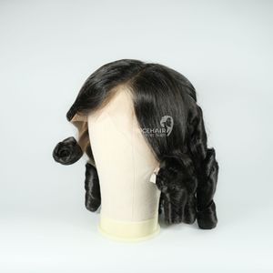 Couleurs personnalisées 100% Remy/cheveux humains vietnamiens vierges complets pour perruque frontale en dentelle 13*4 Extensions de cheveux humains en dentelle transparente - Product Image 4