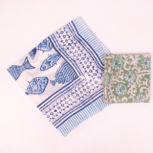 Craftjaipur Women's Boho Style Cotton Multi-Color Bandana Scarf Block Printed Handmade Soft <b>Head</b> Neck Band Face Protection <b>Cover</b> - Product Image 4