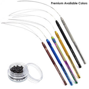 Hair Extension Tool Ergonomic Loop Tool Hair Extension Wire Threader Hair Extension Loop Threader Nano Ring Installation Tool - Product Image 4