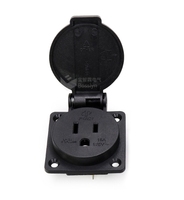 Prise industrielle étanche NEMA 5-15R 15A 125V, norme américaine, IP44, prise de courant AC américaine