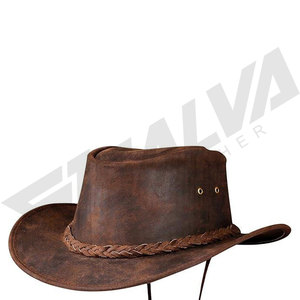 Premium Quality Leather <b>Hats</b> for <b>Men</b> and Women Adjustable Size Fur Material Customized for Casual <b>Winter</b> Leather Cowboy <b>Hats</b> - Product Image 5