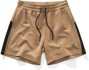 Short cargo d'été pour homme, confortable, avec cordon de serrage à la taille, décontracté, pour la plage, les voyages, la gym, la course à pied, les activités sportives, avec poches. - Product Image 1