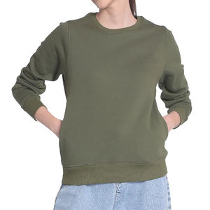 Sweat à capuche en laine surdimensionné pour femme, broderie personnalisée, manches lanternes, imperméable, respirant, automne/hiver - Product Image 1