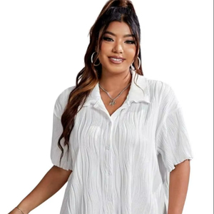 Camisetas de Mujer al por Mayor, Estilo Coreano, Poliéster, Oversize, Crop Tops, Ropa Casual de Verano, Fabricante y Proveedor OEM - Product Image 1