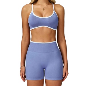 High Quality Solid Color Thin line <b>Strap</b> Gym Yoga Top Shockproof Women Fitness Detachable Chest Pad Sports <b>Bra</b> - Product Image 2