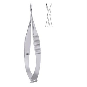 Tijeras Oftálmicas Castroviejo Micro Eye Scissor de 4 Pulgadas, Rectas, de Acero Inoxidable, Instrumentos Quirúrgicos Oftálmicos - Product Image 3