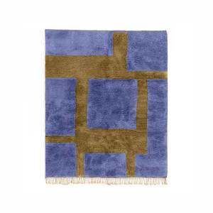 Tapis marocain doux et moelleux en soie tapis marocain côtelé moderne tapis en laine marocaine pour le salon de la maison - Product Image 6