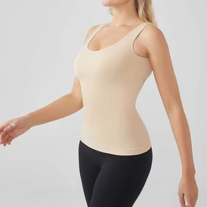 Chaleco sin mangas de alta calidad para mujer, talla grande, camiseta sin mangas transpirable de secado rápido, ecológica, para verano, color liso. - Product Image 6