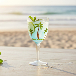 [Holar] Copas de Vino de Plástico Estilo Vacaciones de Verano, 12 oz, Irrompibles, para Resorts de Playa y Bares Junto a la Piscina - Product Image 5