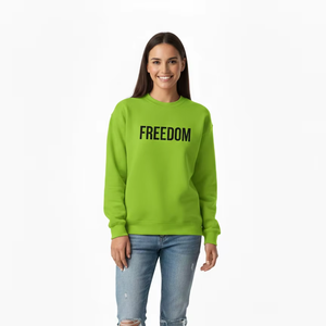 Sweat-shirt à col montant en polaire pour femme, personnalisé avec broderie sur le devant, en mélange polyester/coton, coupe-vent et écologique - Product Image 1