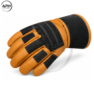 Guantes Canadienses de Cuero Vacuno para Venta al por Mayor, con Etiqueta Privada, Personalización de Marca, Servicio OEM ODM, Diseño de Puño Extendido - Product Image 4