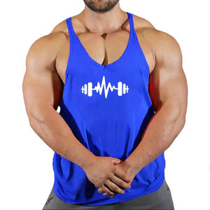 <b>Men</b> Stringer <b>Singlet</b> Lightweight Breathable Gym Training Tank Top Custom OEM ODM Fitness Wear <b>Mens</b> Stringer <b>Singlet</b> Sleeveless - Product Image 6