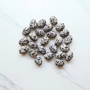 Cabujones de Jaspe Dálmata - Piedras Sueltas Naturales de Corte Ovalado de 10x14mm para Joyería - Suministro de Gemas de Cristal al por Mayor - Product Image 2