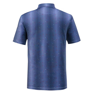 Camisa de Golf para Hombre de Alta Calidad, Estilo Vintage, Tejido de Punto Transpirable de Poliéster/Algodón, Logotipo Personalizado, Color Sólido, Manga Corta - Product Image 2