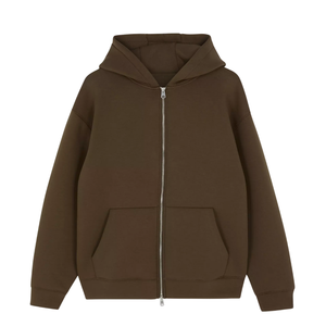 Prix de gros Nouveaux sweats à capuche zippés pour hommes 100% coton imperméables coupe-vent séchage rapide respirants fabriqués sur mesure par le fabricant - Product Image 1