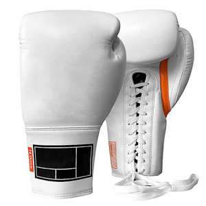Gants d'entraînement à lacets pour hommes de qualité supérieure - Équipement sportif en cuir grainé durable - Articles de sport en gros - Product Image 1
