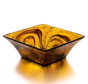 Tazón de Resina Epoxi, Tazón para Ocasiones Especiales, Tazón Marrón de Resina de Lujo, Tazón Ecológico para Servir, Precio al por Mayor - Product Image 1