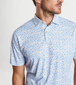 Chemises de golf pour hommes, personnalisées, extensibles dans quatre directions, boutons de performance, respirantes, 92% polyester, 8% élasthanne, polos pour hommes - Product Image 2