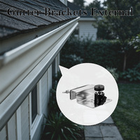 Supports de fixation pour caméra de sécurité solaire CCTV en acier inoxydable, installation sans perçage, fixation sur gouttière