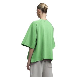 Women's Short Sleeve Cotton Jersey T-Shirt Casual Solid Color Regular Fit Knitted Plain Dyed <b>Top</b> - Product Image 4