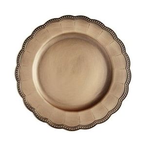 Designer Metal Charger <b>Plate</b> for Elegant Table Presentation Wedding Reception Hotel and Catering Supplies - Product Image 3