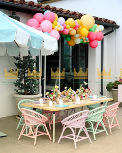 Chaises pour enfants en rotin modernes faites à la main, sûres, pour la location événementielle, les fêtes d'anniversaire, les mariages, la décoration d'hôtels et de lieux. - Product Image 5