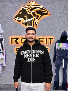 Custom OEM Heavyweight French Terry Zip Up <b>Rhinestone</b> Embroidery Oversized Hoodie Men Streetwear Sweatshirt <b>Jacket</b> - Product Image 6