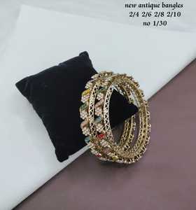 PADMAWATI Private Limited Luxury Tungsten Gold Plated Multi Color Women's <b>Bangles</b> Set Indian Bridal Engagement Wedding Gift High - Product Image 1