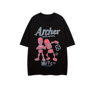 เสื้อยืดคอตตอน 100% แบบสวมใส่สบาย ทรงหลวม พิมพ์ลายตัวอักษร ASSC ลายหนามแหลม แขนสั้น แห้งเร็ว สไตล์ใหม่ แบบคัสตอม สำหรับทุกเพศ - Product Image 4