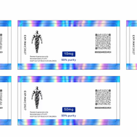 Étiquettes de flacons personnalisées en couleur OEM |   Impression holographique et imperméable en marque blanche