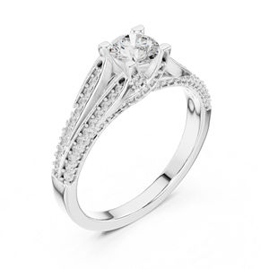 Anillo de Oro Rosa de 14K con Diamante Cultivado en Laboratorio, Anillo de Fiesta para Mujer, Nuevo Diamante Cultivado - Product Image 6