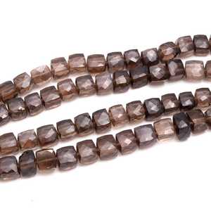 Cuentas de Cuarzo Ahumado Natural en Forma de Caja, Hilo de Cuentas Sueltas de 6-9MM para Fabricación de Joyas y Pulseras, Precio al por Mayor - Product Image 3