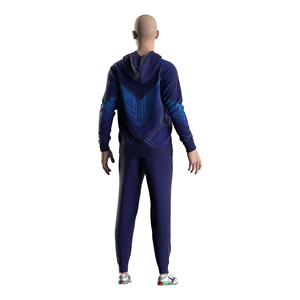 Sudadera con Capucha Azul para Hombre, Transpirable, Cómoda y Duradera, Ropa Deportiva para Entrenamiento y Uso Casual - Product Image 2