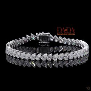 Impresionante Pulsera de Diamantes Cultivados en Laboratorio con Forma de Marquesa para Mujer, Elegante Joyería de Diamantes, Pulsera Delicada para Bodas - Product Image 1