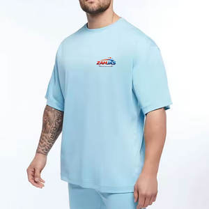 เสื้อยืดโอเวอร์ไซส์ผู้ชาย ดีไซน์ใหม่ ผ้าฝ้าย 100% ขายส่ง เสื้อผ้าแฟชั่นทรงหลวม พิมพ์ลาย เสื้อยืดโอเวอร์ไซส์ผู้ชาย - Product Image 1