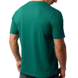 เสื้อยืดคอกลมแขนสั้นทรงปกติสำหรับผู้ชาย ผ้าฝ้ายคุณภาพสูง 100% แห้งเร็ว ระบายอากาศได้ดี สวมใส่สบาย - Product Image 4