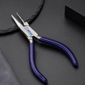 Pince à bec rond multi-étapes professionnelle en acier inoxydable pour la fabrication de bijoux avec poignée confortable et logo personnalisé - Product Image 4