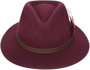 Chapeau en cuir pleine fleur véritable, style western vieilli, à large bord, résistant à l'eau, USA Europe - Product Image 3