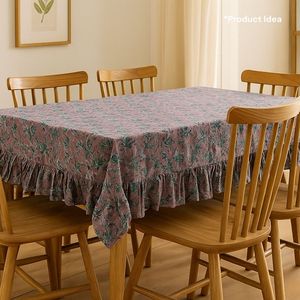Tissu textile haut de gamme en coton pur tissé, imprimé à la main au bloc indien, moderne, pour literie, salle à manger, ameublement et décoration, écologique et lavable, vente en gros - Product Image 1
