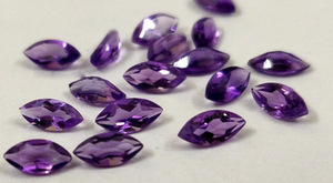 Vente en gros de pierres précieuses d'améthyste marquise violette naturelle calibrée, pierre de naissance de février, 14x7 mm, facettée, pour la fabrication de bijoux, fournisseur - Product Image 3