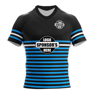 Maillot de rugby pour homme à manches courtes en tissu épais de qualité supérieure, personnalisable, vente en gros, uniforme de rugby vierge, fabricant OEM en gros - Product Image 3
